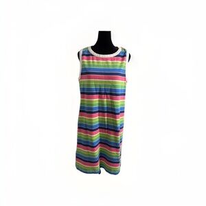 Talbots Multicolor Striped Midi Dress